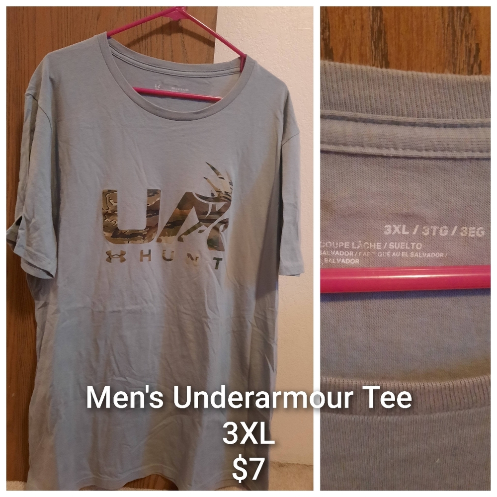 Under Armour Men's Gray Tee 3XL